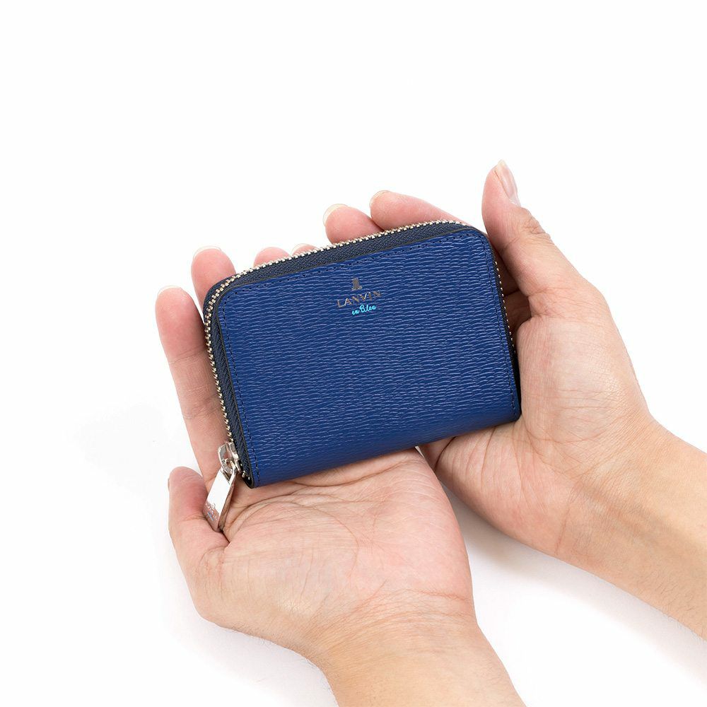 LANVINenBleu小銭入れランバンオンブルーワグラムミニ財布財布メンズレディースミニウォレットミニコンパクトコインケースブランド人気薄い小さい本革579601