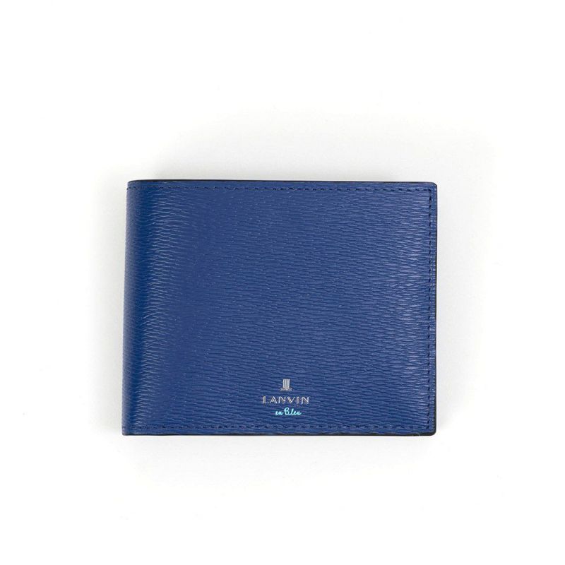 LANVINenBleu二つ折り財布ランバンオンブルーワグラム財布二つ折りメンズレディース2つ折り財布本革レザー男性折りたたみギフトプレゼント人気ブランドランバンオンブルービジネス579604