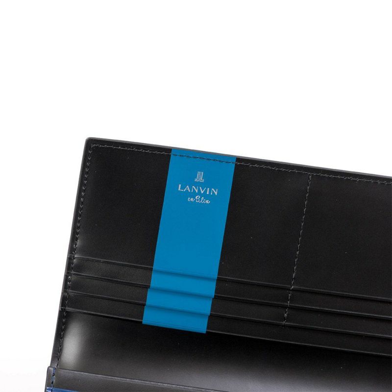 LANVINenBleu長財布ランバンオンブルーワグラム財布人気ブランド本革革レザーかぶせ札入れ薄いギフトプレゼント彼氏人気ビジネスシンプルランバンオンブルー579605
