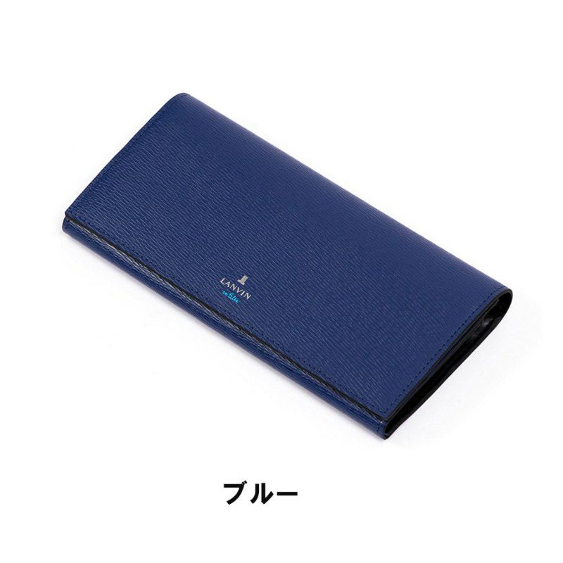 LANVINenBleu長財布ランバンオンブルーワグラム財布人気ブランド本革革レザーかぶせ札入れ薄いギフトプレゼント彼氏人気ビジネスシンプルランバンオンブルー579605
