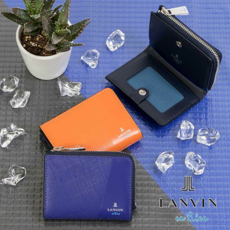 LANVINenBleu小銭入れ兼用パスケースランバンオンブルーパーシャルミニ財布財布メンズレディースミニウォレットミニコンパクト定期入れブランド人気小さい本革555612