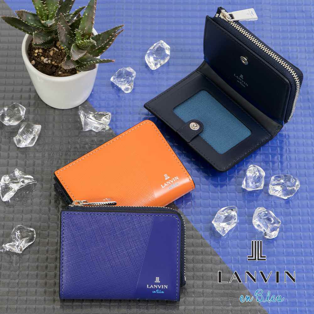 LANVINenBleu小銭入れ兼用パスケースランバンオンブルーパーシャルミニ財布財布メンズレディースミニウォレットミニコンパクト定期入れブランド人気小さい本革555612