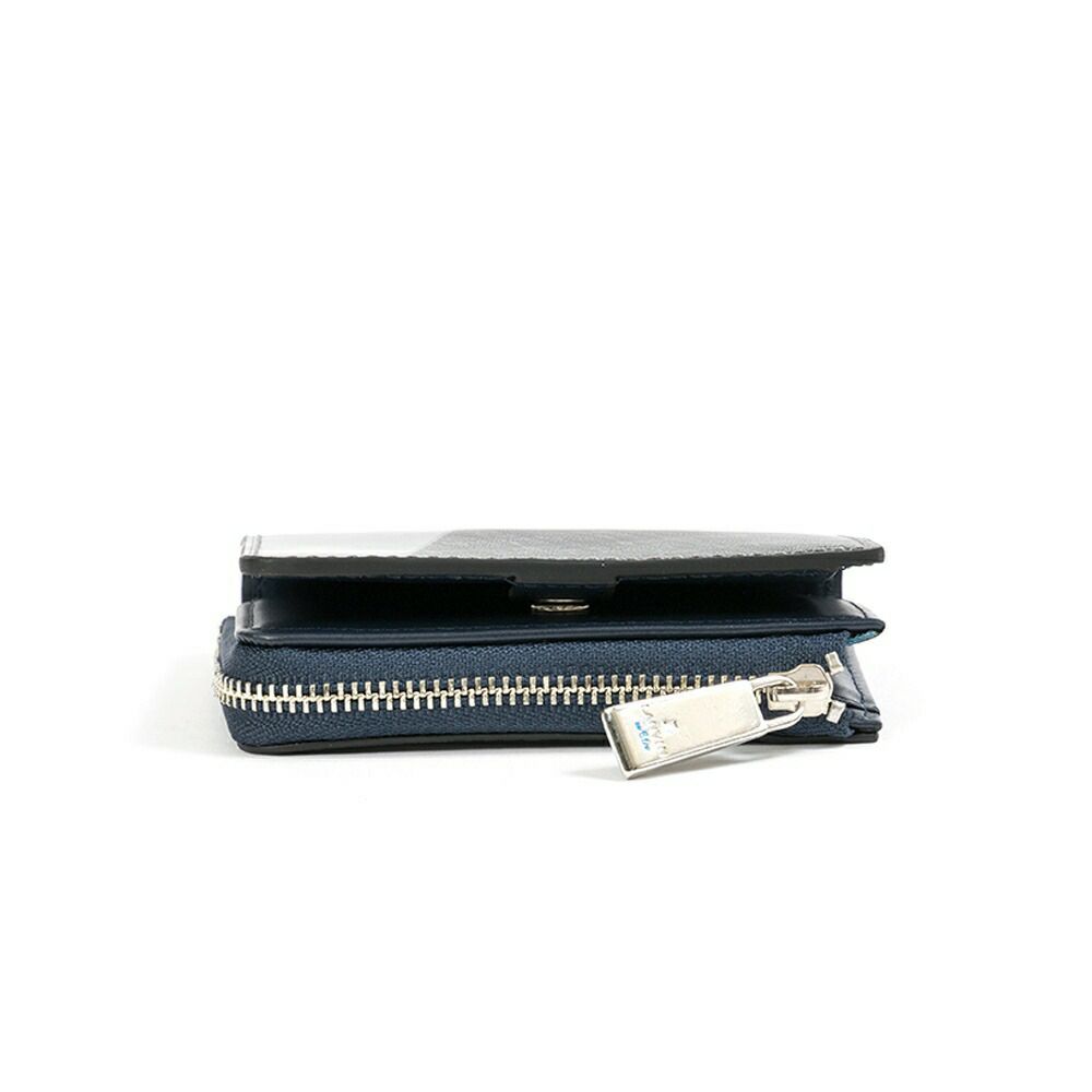 LANVINenBleu小銭入れ兼用パスケースランバンオンブルーパーシャルミニ財布財布メンズレディースミニウォレットミニコンパクト定期入れブランド人気小さい本革555612