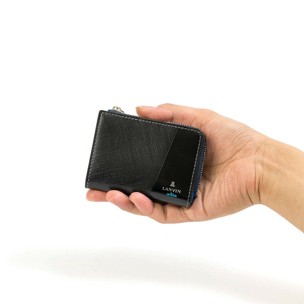 LANVINenBleu小銭入れ兼用パスケースランバンオンブルーパーシャルミニ財布財布メンズレディースミニウォレットミニコンパクト定期入れブランド人気小さい本革555612