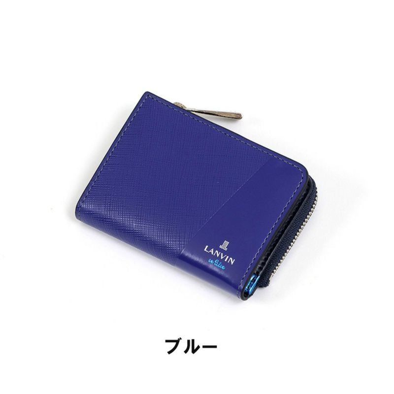 LANVINenBleu小銭入れ兼用パスケースランバンオンブルーパーシャルミニ財布財布メンズレディースミニウォレットミニコンパクト定期入れブランド人気小さい本革555612