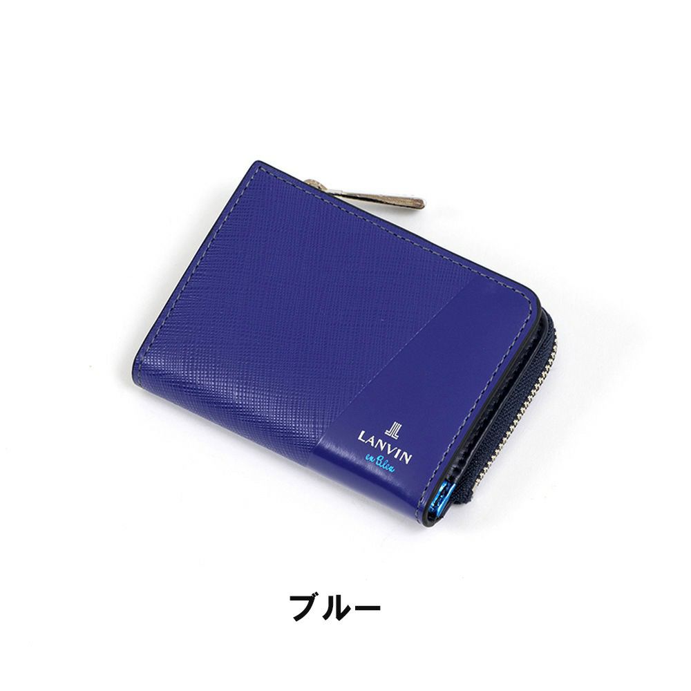 LANVINenBleu小銭入れ兼用パスケースランバンオンブルーパーシャルミニ財布財布メンズレディースミニウォレットミニコンパクト定期入れブランド人気小さい本革555612