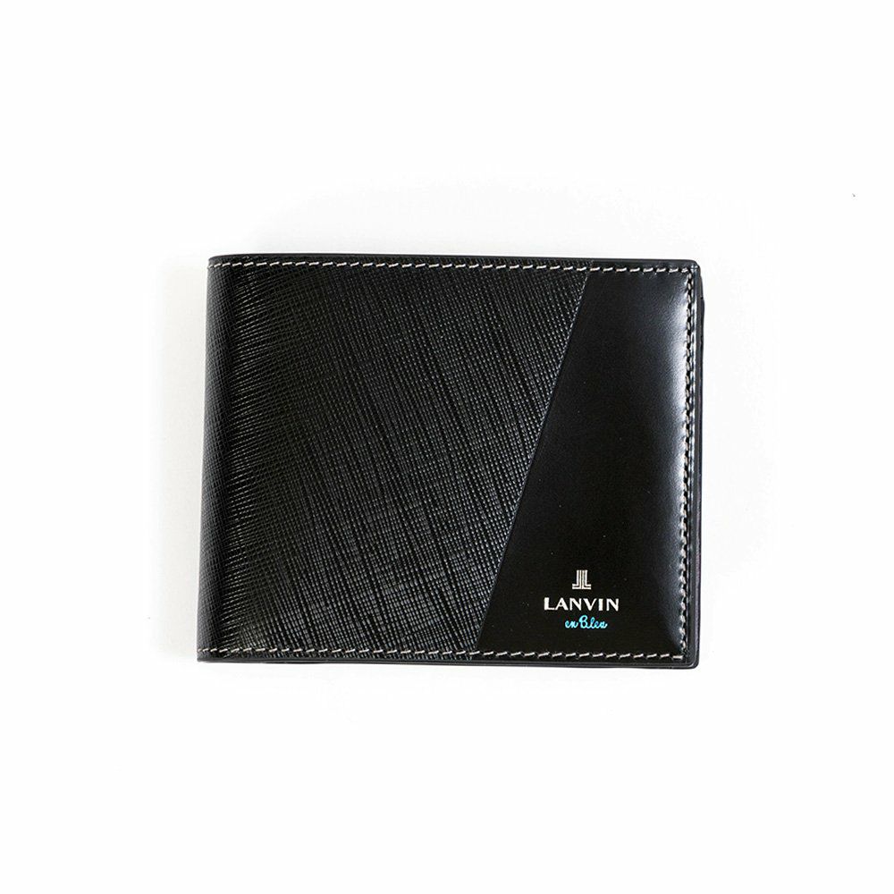 LANVINenBleu二つ折り財布ランバンオンブルーパーシャル財布二つ折りメンズレディース2つ折り財布本革レザー男性折りたたみギフトプレゼント人気ブランドランバンオンブルービジネス555613