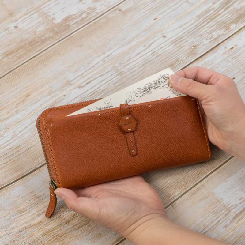 ダコタDakota長財布レディースエザーゴノラウンドファスナー財布ファスナーレディース財布レディース長財布本革革レザー大容量ブランドおしゃれ薄いかわいい人気評判カード入れ多い30代40代50代30774