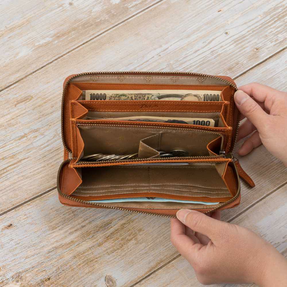 ダコタDakota長財布レディースエザーゴノラウンドファスナー財布ファスナーレディース財布レディース長財布本革革レザー大容量ブランドおしゃれ薄いかわいい人気評判カード入れ多い30代40代50代30774