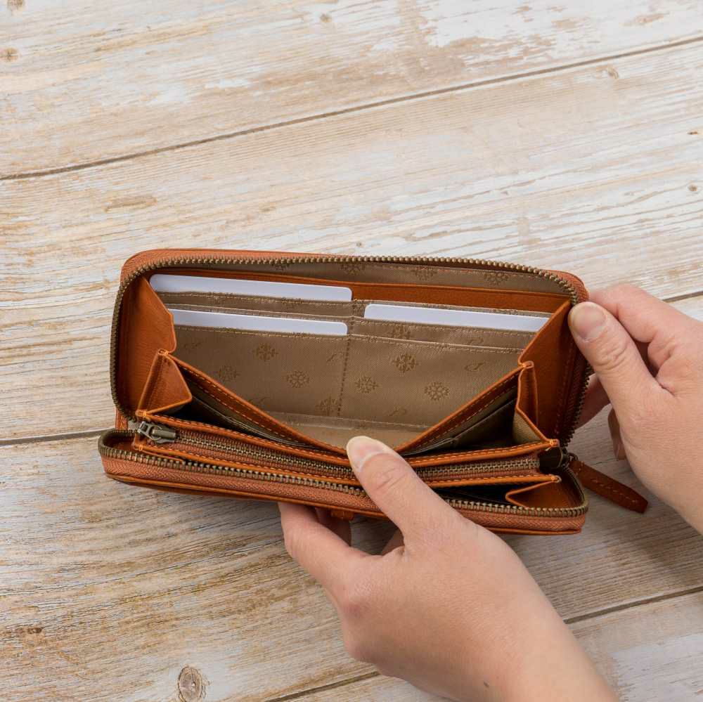 ダコタDakota長財布レディースエザーゴノラウンドファスナー財布ファスナーレディース財布レディース長財布本革革レザー大容量ブランドおしゃれ薄いかわいい人気評判カード入れ多い30代40代50代30774