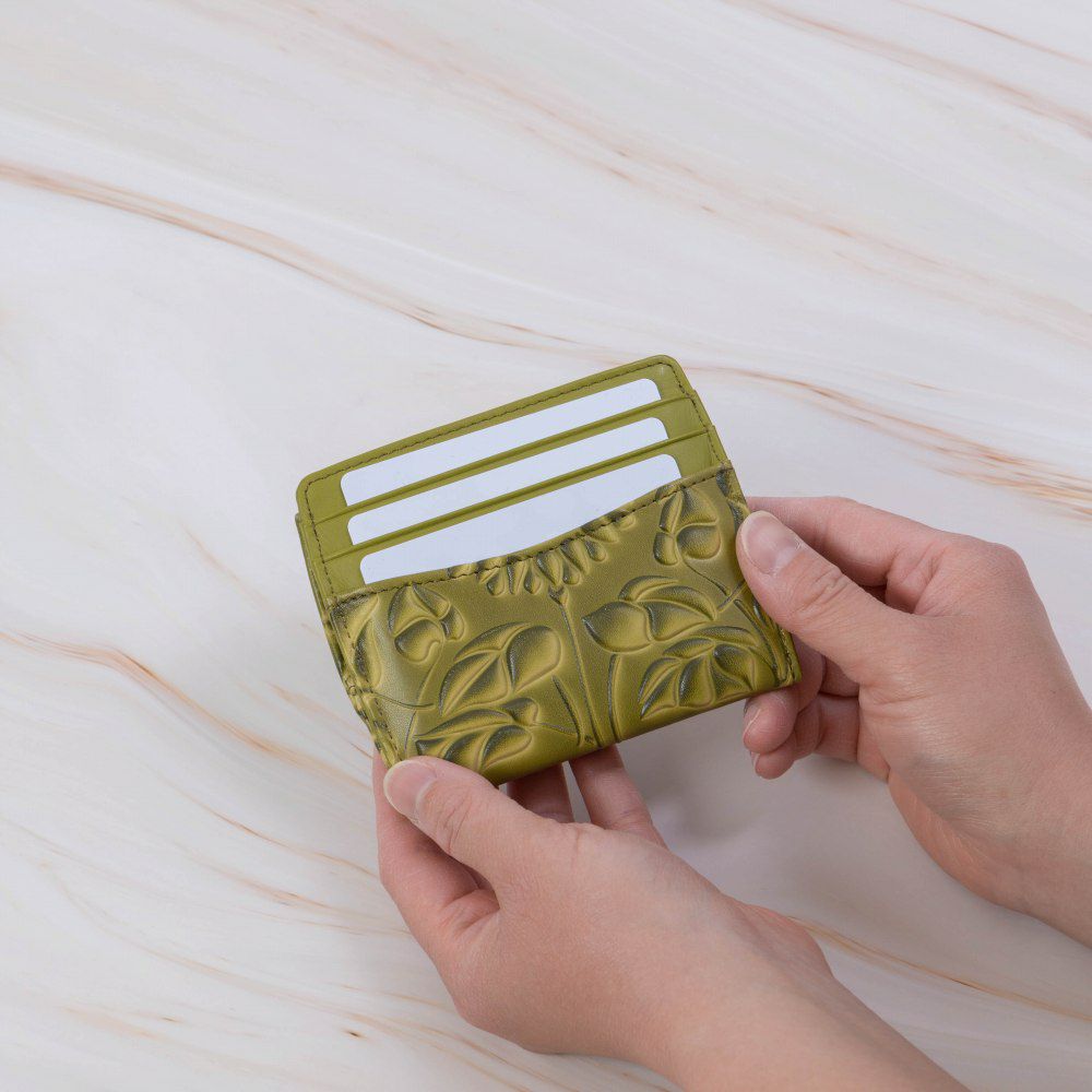 シビラ小銭入れ財布sybillaソンブラレディースブランドかわいい本革革花柄緑色オレンジブルーグリーン5470445