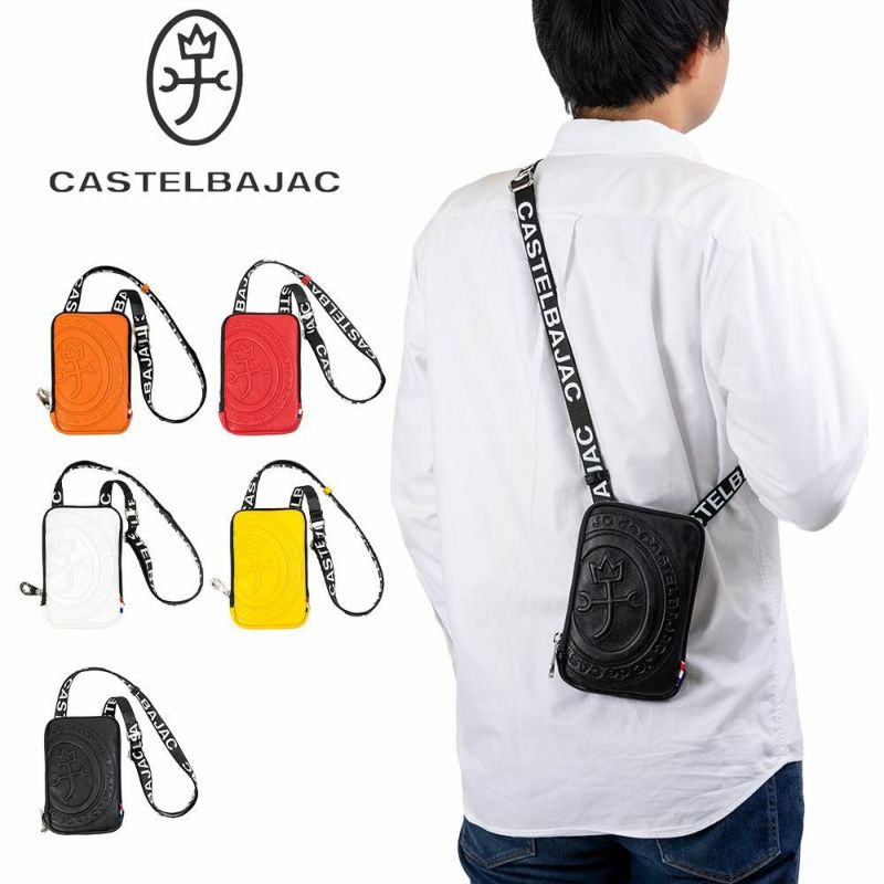カステルバジャックスマホショルダースマホポーチバッグショルダーバッグポルテCASTELBAJACメンズレディース財布ショルダースマホショルダーバッグブランド小さめ薄い41101