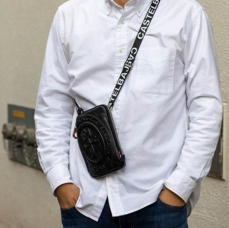 カステルバジャックスマホショルダースマホポーチバッグショルダーバッグポルテCASTELBAJACメンズレディース財布ショルダースマホショルダーバッグブランド小さめ薄い41101