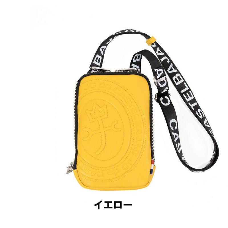 カステルバジャックスマホショルダーWルームスマホポーチバッグショルダーバッグポルテCASTELBAJACメンズレディース財布ショルダースマホショルダーバッグブランドダブルルーム薄い41102