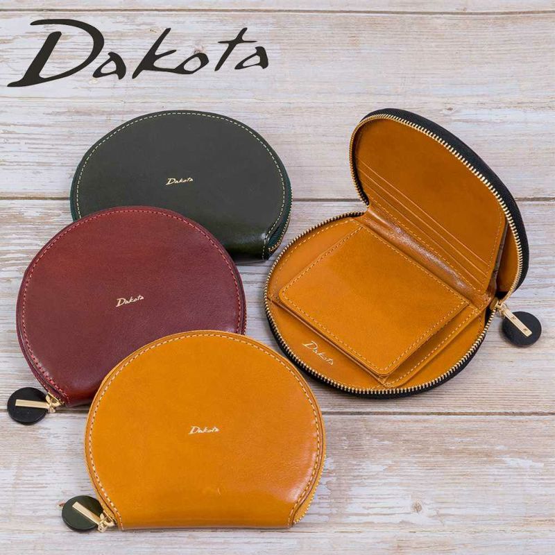 ダコタDakota財布コンパクト財布ミニ財布チェルキオレディース二つ折り財布丸型マル小銭入れファスナー本革革レザーブランドおしゃれかわいいコンパクト評判人気30520