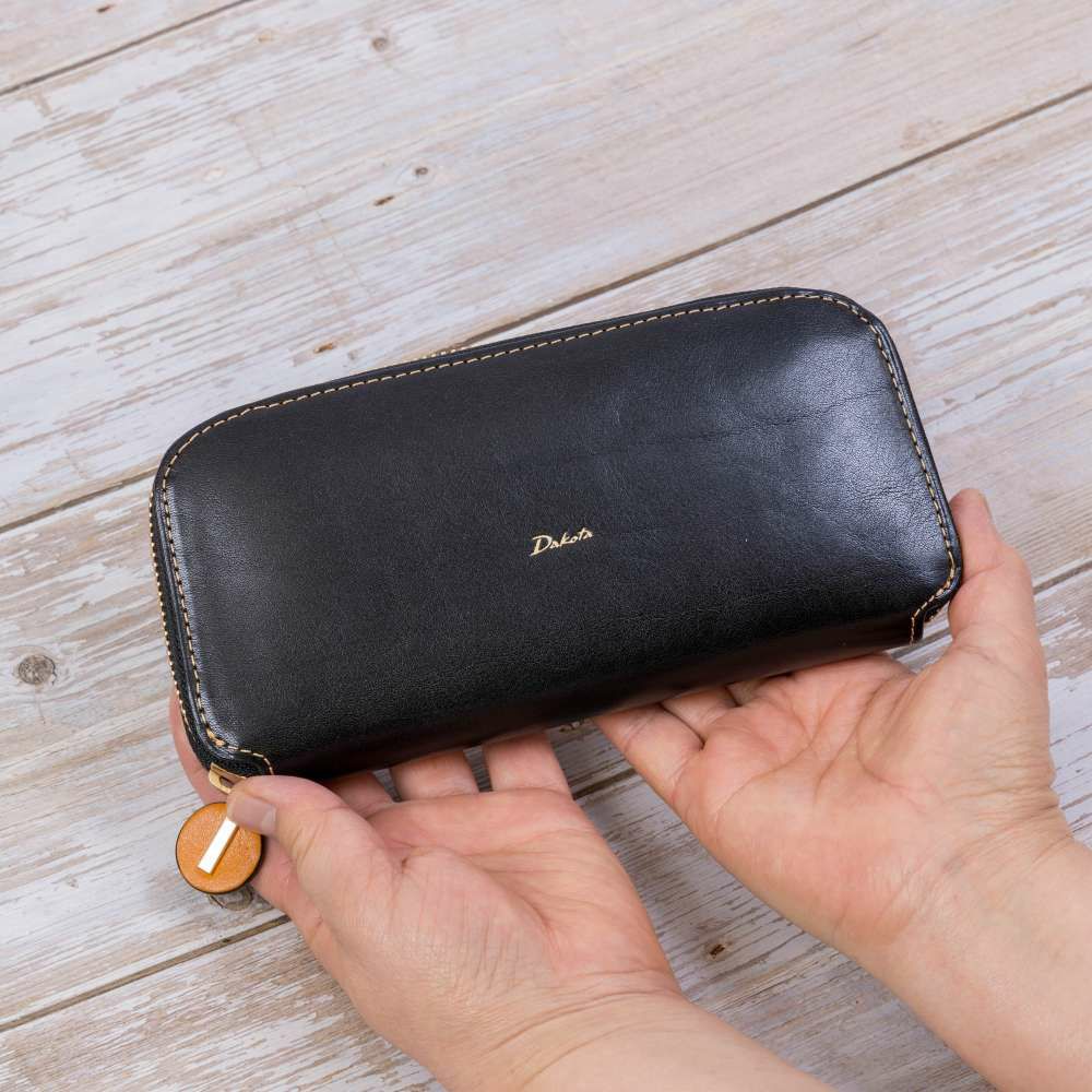 ダコタDakota長財布レディースチェルキオラウンドファスナー財布ファスナーレディース財布レディース長財布本革革レザー大容量ブランドおしゃれ薄いカード入れ多いカードポケット多数30523