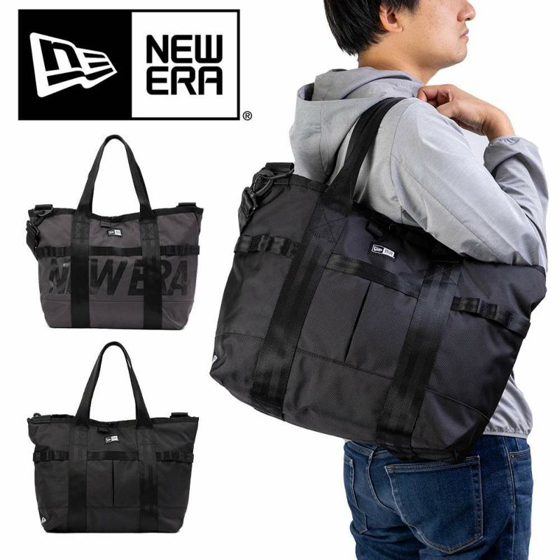 ニューエラトートバッグNEWERAメンズレディーストートバックカジュアルメンズトートバック肩掛けカバン人気おしゃれファスナー付き大きめ大容量ブランドNEWERA