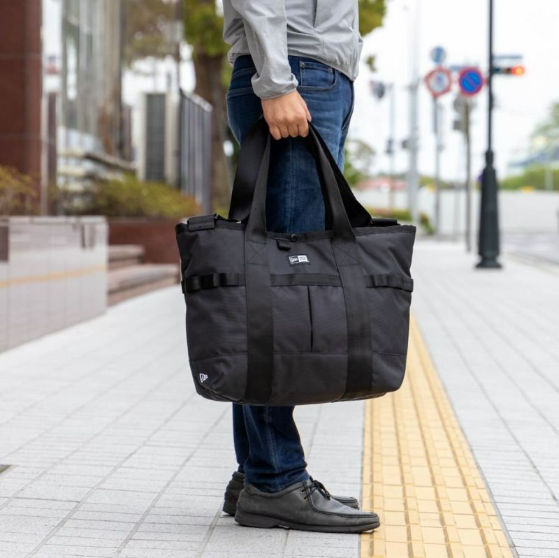 ニューエラトートバッグNEWERAメンズレディーストートバックカジュアルメンズトートバック肩掛けカバン人気おしゃれファスナー付き大きめ大容量ブランドNEWERA