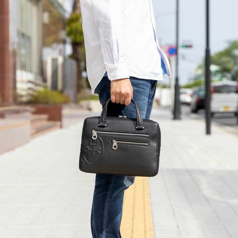 カステルバジャックバッグミニブリーフケーストリエIICASTELBAJAC本革メンズレディースB5ブランドハンドバッグミニトートバッグレザー革おしゃれ75501