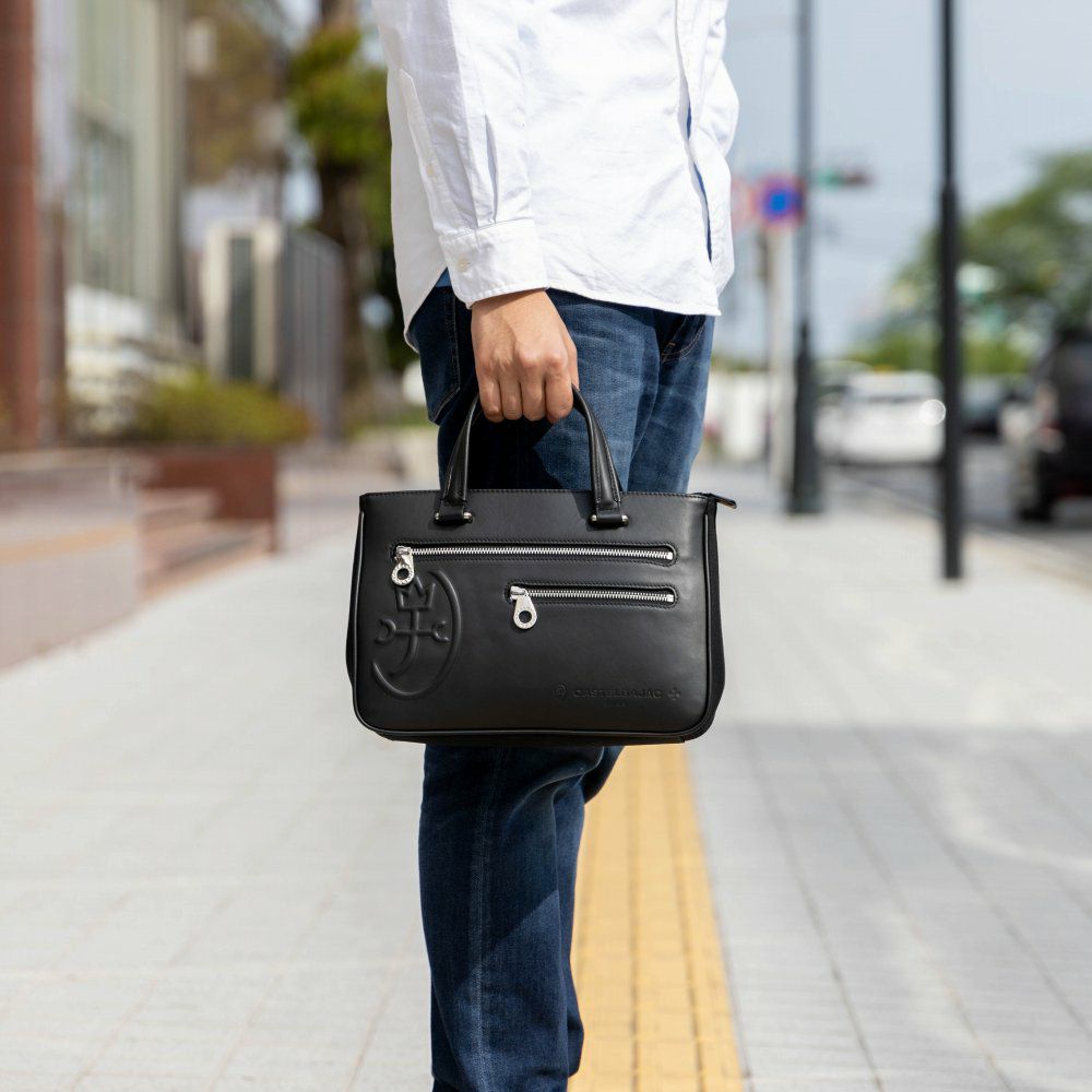 カステルバジャックバッグセカンドバッグトリエIICASTELBAJAC本革メンズレディースブランドハンドバッグミニトートバッグレザー革おしゃれかっこいい結婚式75502