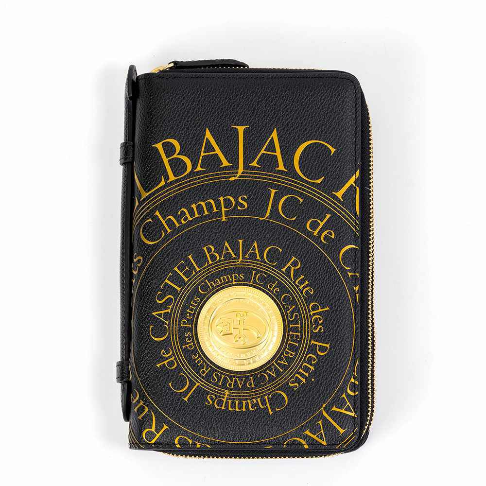 カステルバジャックWファスナーポーチクラッチバッグセカンドバッグ大容量メンズレディースプルトンCASTELBAJAC本革レザー長財布バッグカードケースハンドル付き77221