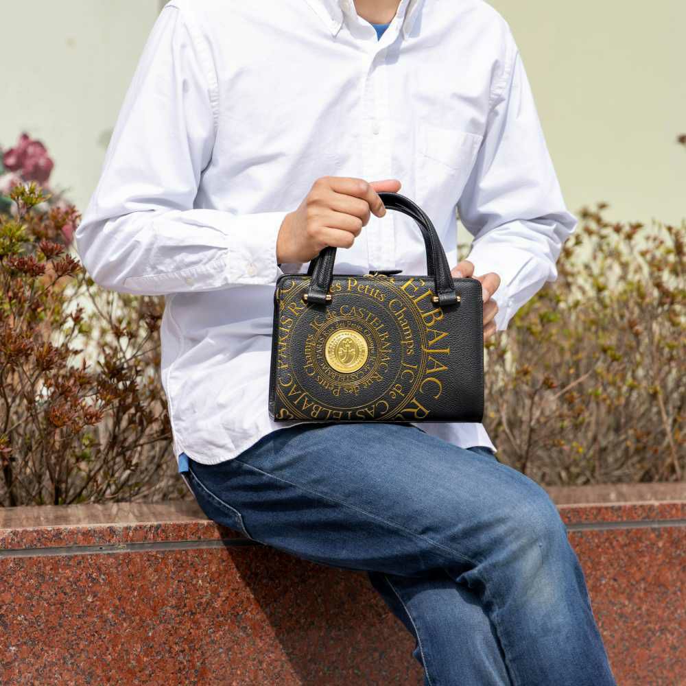 カステルバジャックバッグミニブリーフケースプルトンCASTELBAJAC本革メンズレディースブランドハンドバッグミニトートバッグレザー革おしゃれ77521