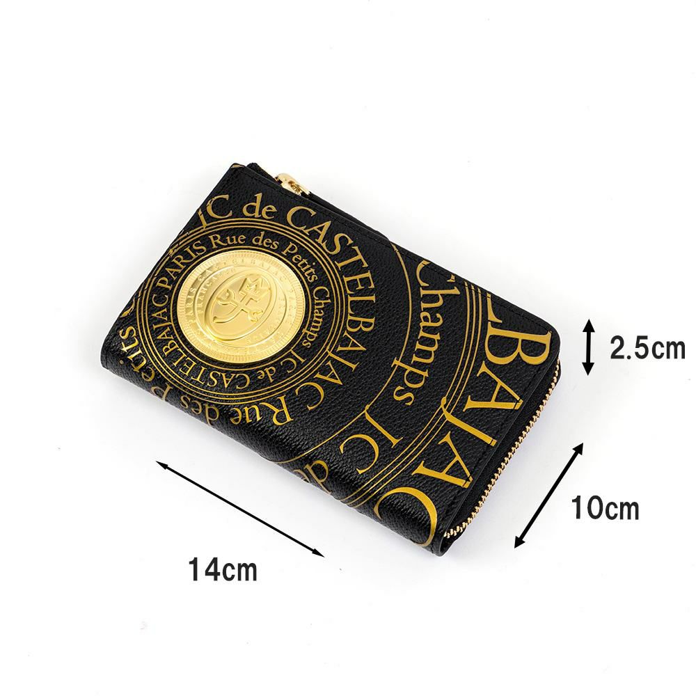 カステルバジャック財布二つ折りミドルウォレットプルトンファスナー縦型メンズレディースCASTELBAJAC二つ折り財布2つ折り財布本革レザー人気ブランド77621