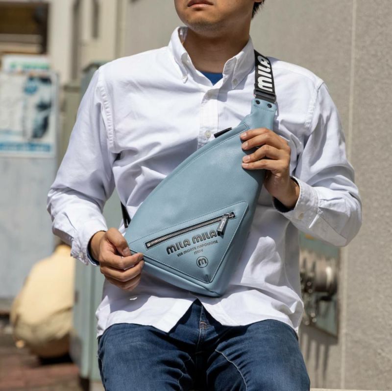 ミラ・ミランボディバッグワンショルダーバッグブランドメンズレディースmilamilanプリモショルダーバッグボディバック大容量大きめおしゃれミラミラン人気261912