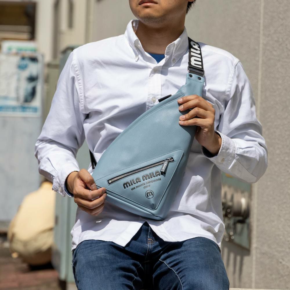 ミラ・ミランボディバッグワンショルダーバッグブランドメンズレディースmilamilanプリモショルダーバッグボディバック大容量大きめおしゃれミラミラン人気261912