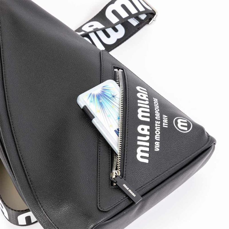 ミラ・ミランボディバッグワンショルダーバッグブランドメンズレディースmilamilanプリモショルダーバッグボディバック大容量大きめおしゃれミラミラン人気261912