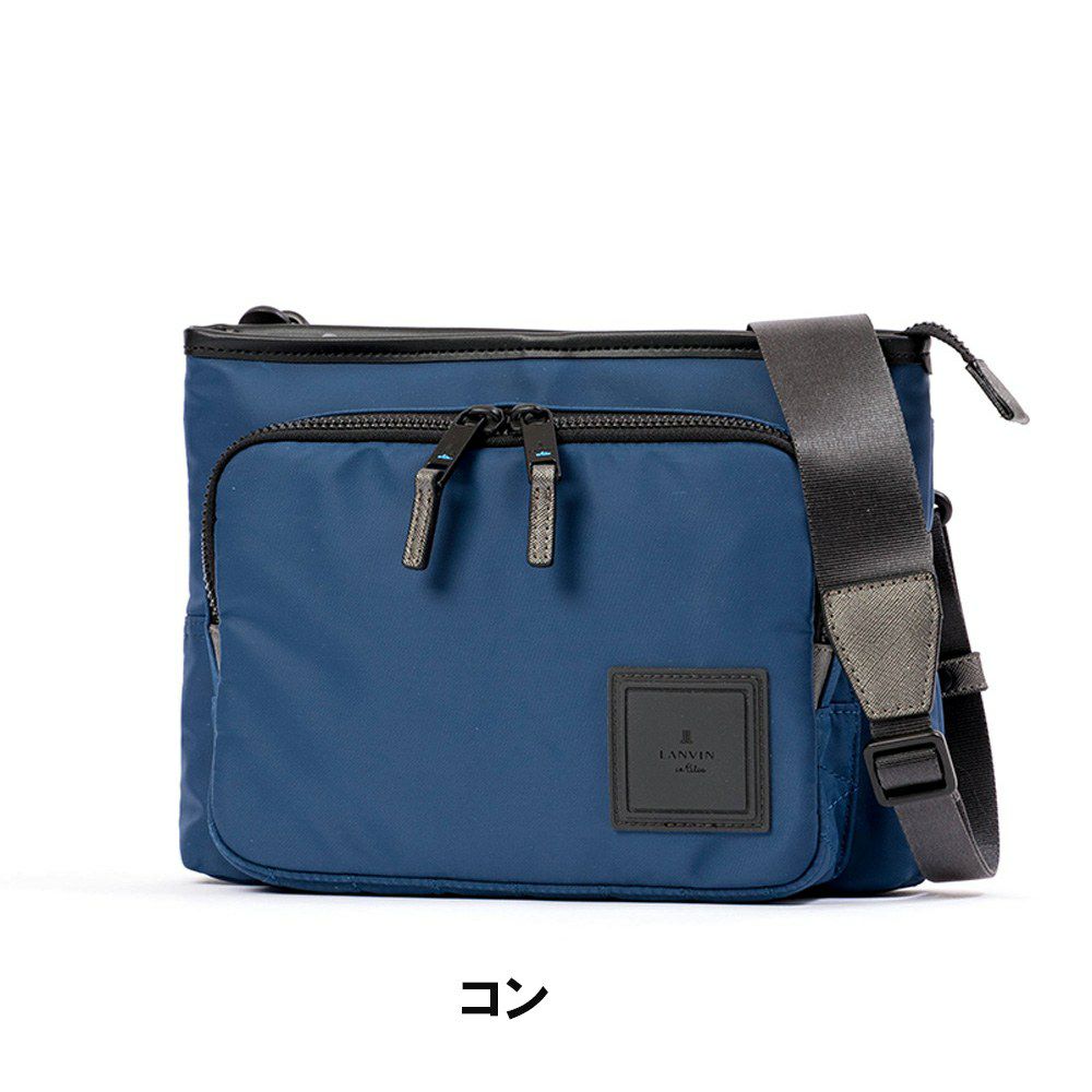 ランバンオンブルーショルダーバッグサコッシュLANVINenBleuショートメンズレディースブランド薄いコンパクト大人おしゃれ人気スマートショルダーバック斜めかけバッグ斜め掛けバッグ541101