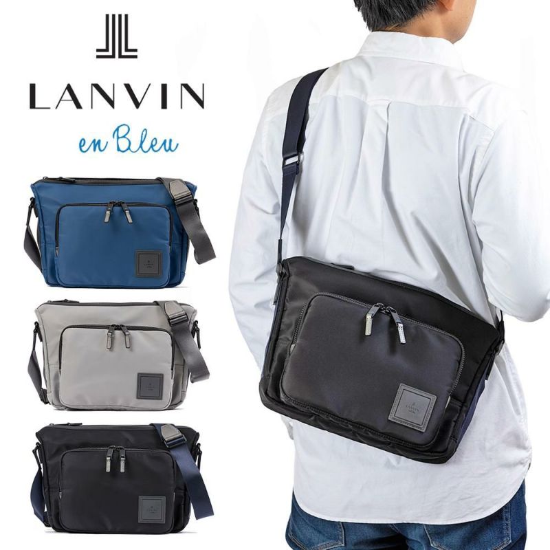 ランバンオンブルーショルダーバッグB5LANVINenBleuショート大容量大きめメンズレディースブランド薄いコンパクト大人おしゃれ人気スマート斜めかけバッグ斜め掛けバッグ541102