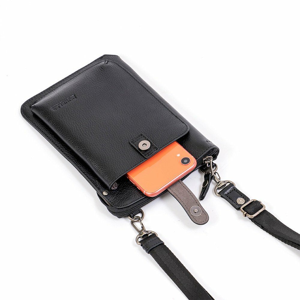 スマホショルダーショルダーポーチ本革ショルダーバッグDOUBLESダブルス財布が入るスマホポーチスマートフォンショルダーバッグ大きめメンズレディース革レザーブランドおしゃれJYS-7356