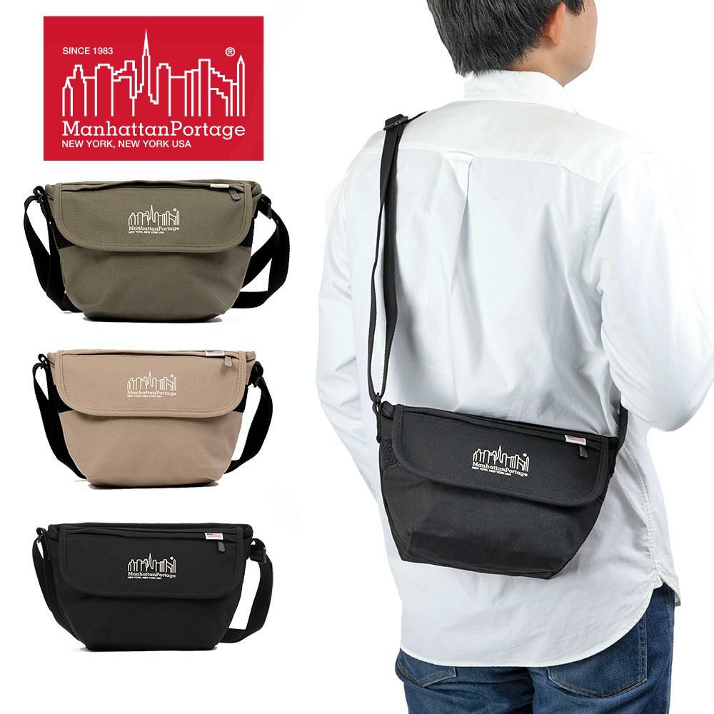 マンハッタンポーテージショルダーバッグManhattanPortageメンズレディースキャンバスコットン小さめコンパクトショルダーバックショルダーブランド大人人気MP1603-CNVS