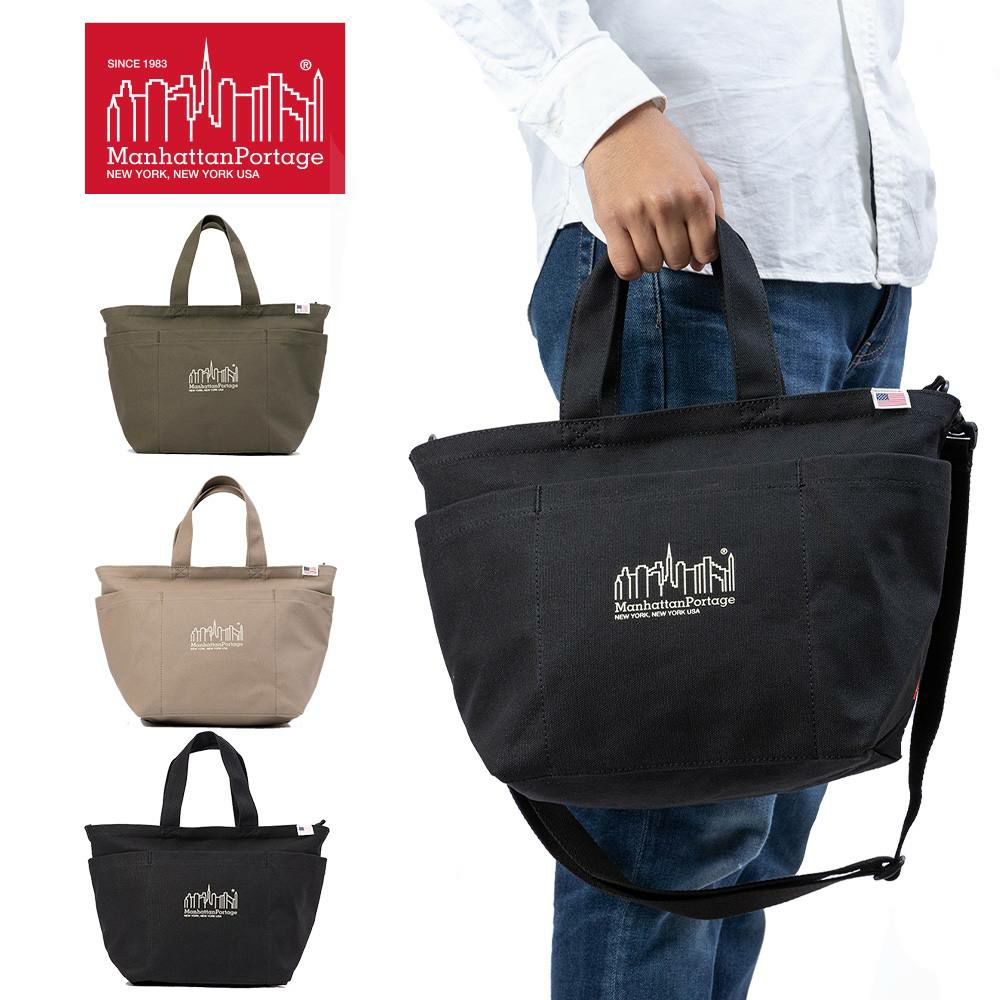 マンハッタンポーテージミニトートショルダーバッグ2WAYManhattanPortageメンズレディースキャンバスコットンミニトートバッグトートバッグミニブランド大人人気WhitestoneToteBagCanvas