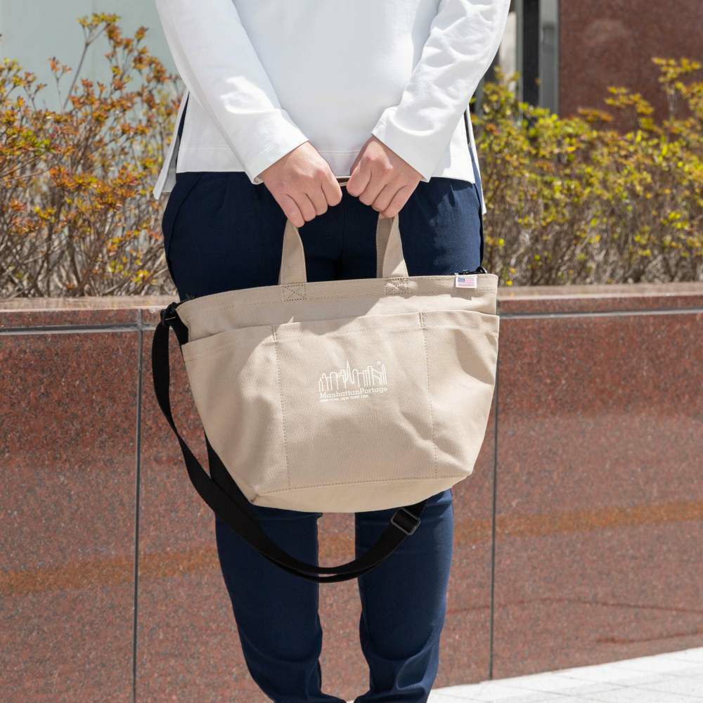 マンハッタンポーテージミニトートショルダーバッグ2WAYManhattanPortageメンズレディースキャンバスコットンミニトートバッグトートバッグミニブランド大人人気WhitestoneToteBagCanvas