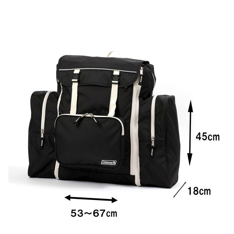 コールマンリュックサブリュックColemanトレックパック42L50L子供男子女子メンズレディースキッズ大容量容量拡張修学旅行林間学校合宿遠足ジュニア小学生中学生1泊2泊かわいいおしゃれ