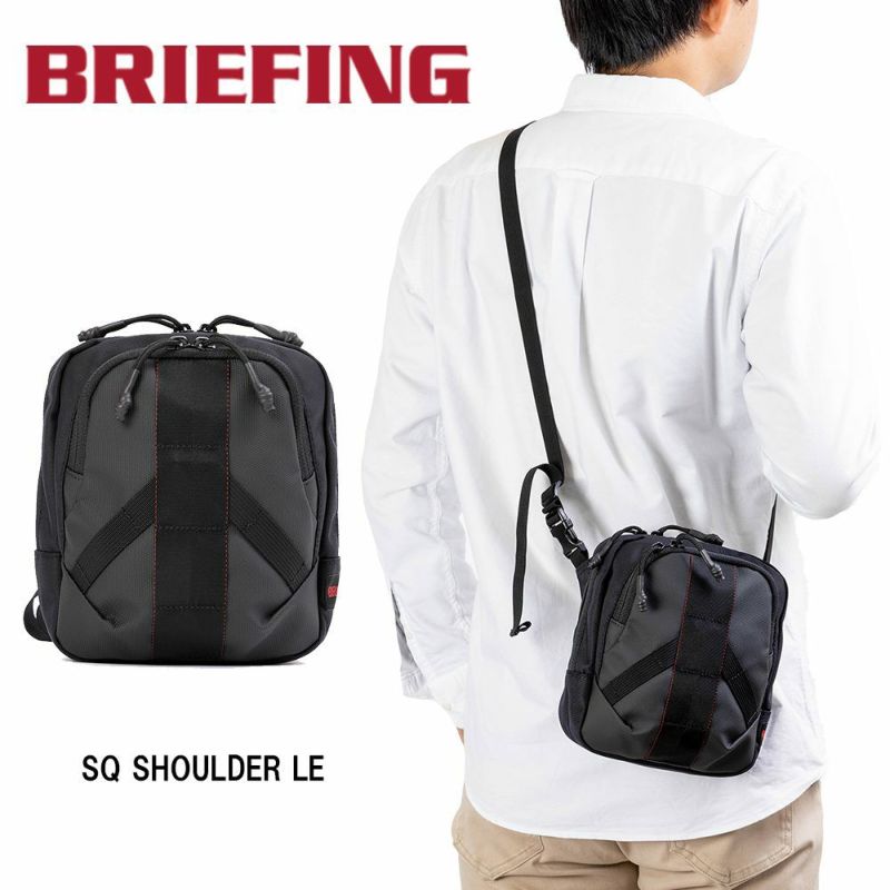 ブリーフィングBRIEFINGショルダーバッグSQSHOULDERLEメンズレディースLESITショルダーバックミニショルダーサブバッグ旅行海外旅行フェスBRA231L15