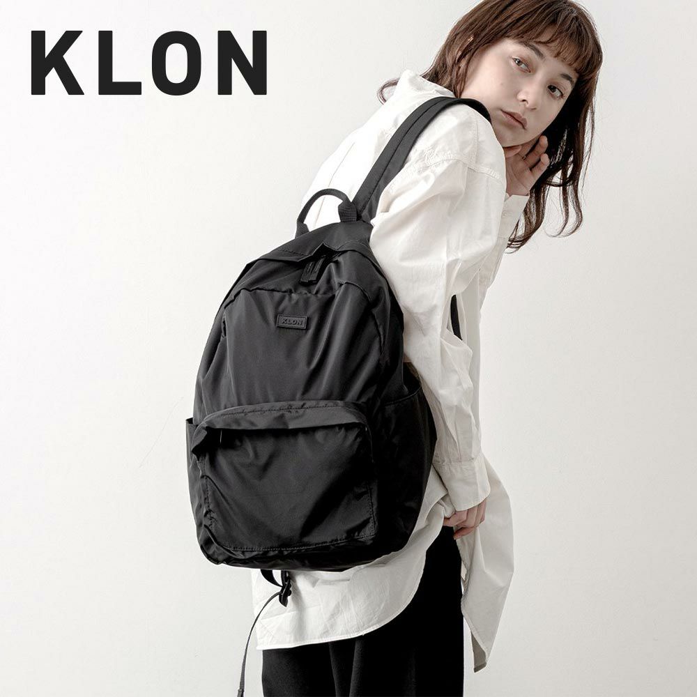 KLONリュッククローンレディースメンズKLONPACKABLE2WAYBACKPACKバックパックリュックサック折りたたみ軽量小さめショルダーバッグおしゃれブラック黒