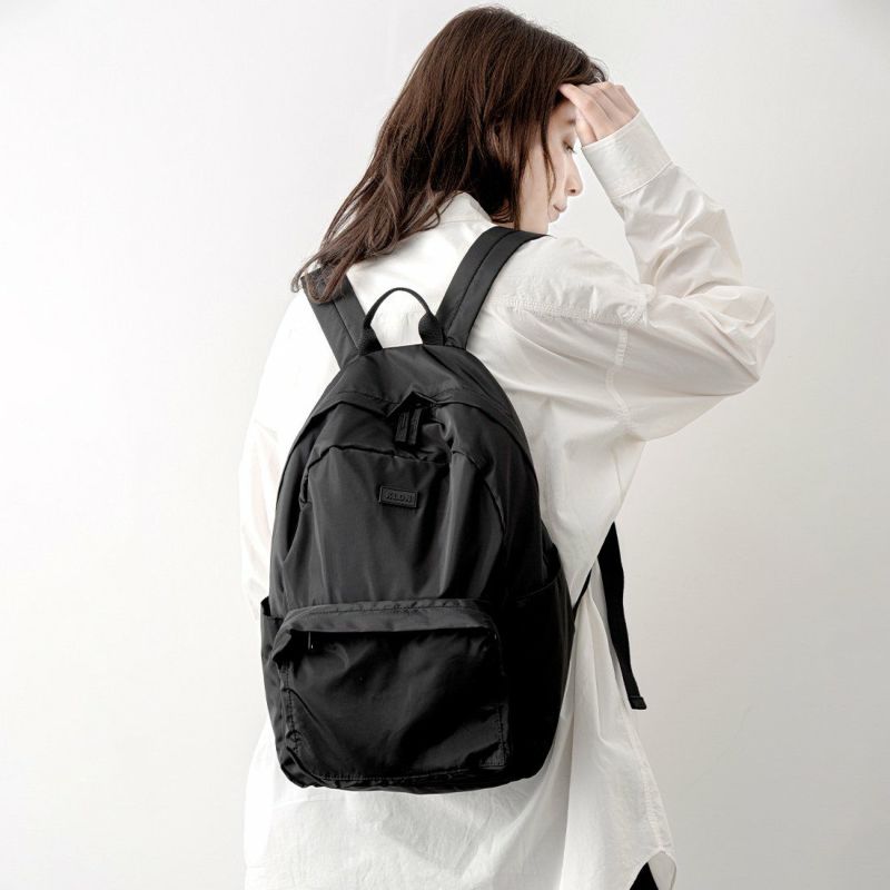 KLONリュッククローンレディースメンズKLONPACKABLE2WAYBACKPACKバックパックリュックサック折りたたみ軽量小さめショルダーバッグおしゃれブラック黒