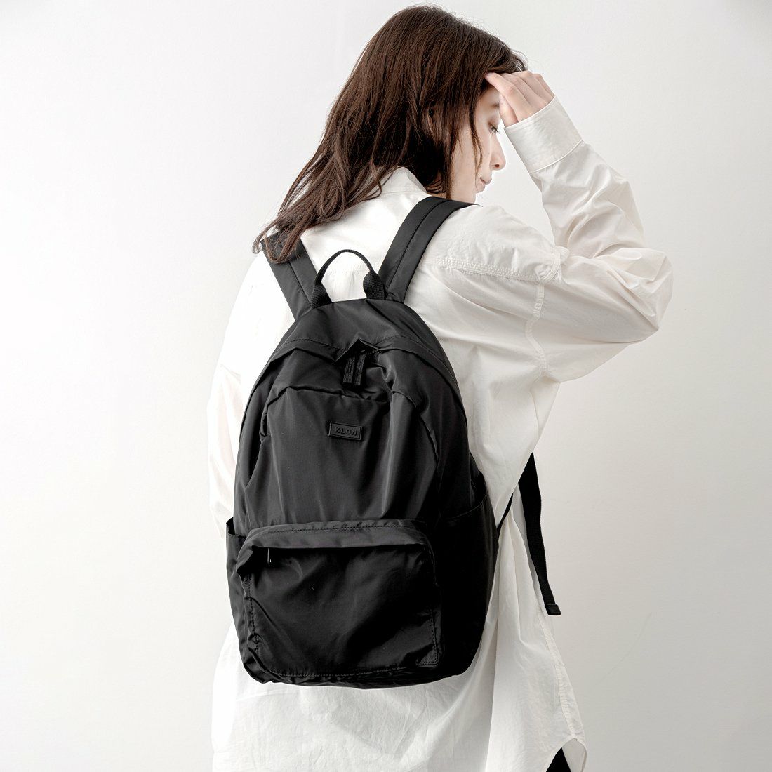 KLONリュッククローンレディースメンズKLONPACKABLE2WAYBACKPACKバックパックリュックサック折りたたみ軽量小さめショルダーバッグおしゃれブラック黒