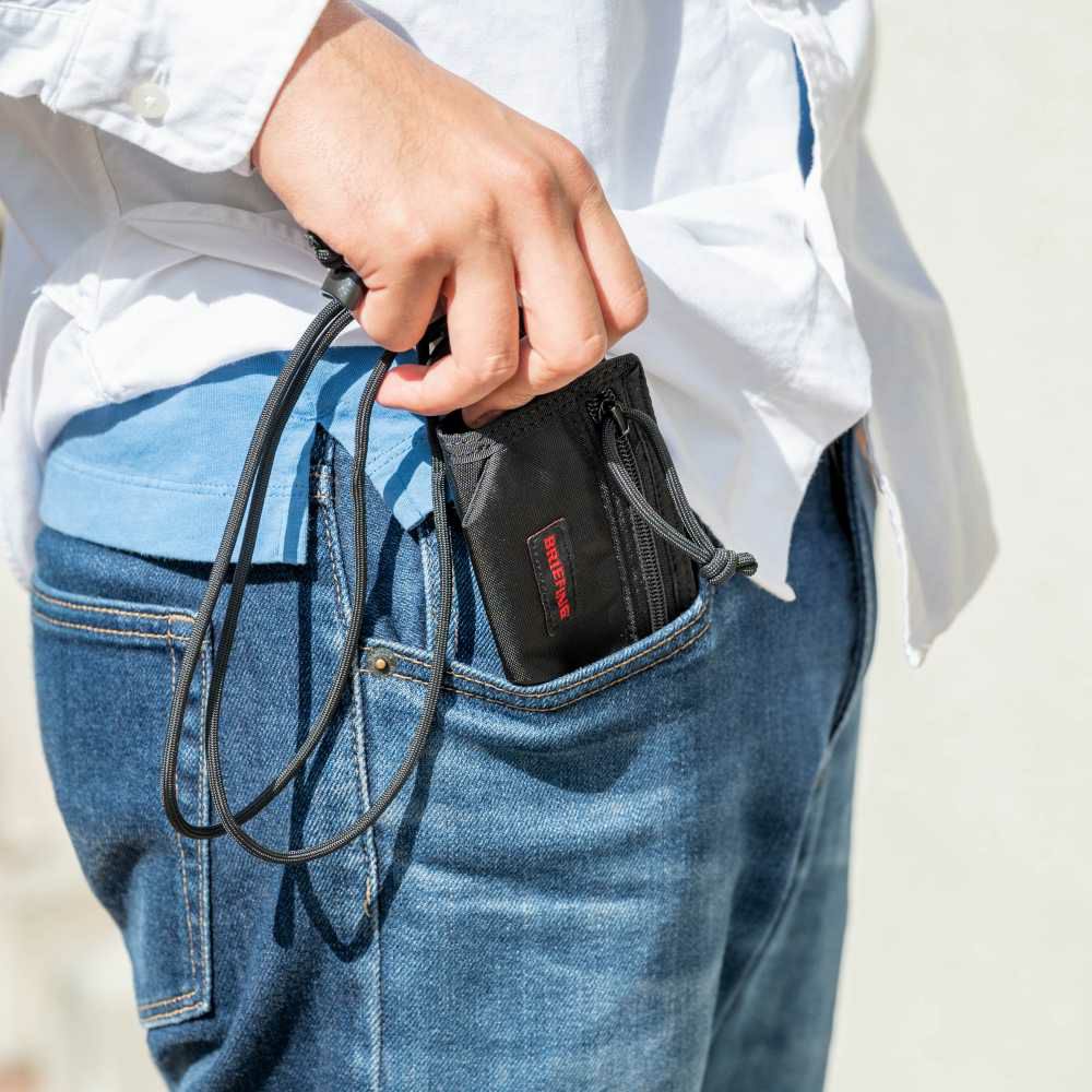ブリーフィングBRIEFING財布TRIFOLDWALLETウォレットメンズレディーススマホケースネックストラップキャンプ小銭入れ付きブランドBRA231A72