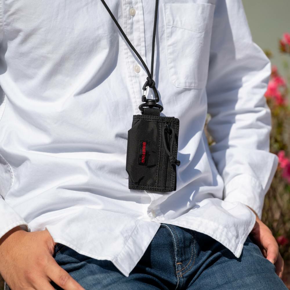 ブリーフィングBRIEFING財布TRIFOLDWALLETウォレットメンズレディーススマホケースネックストラップキャンプ小銭入れ付きブランドBRA231A72