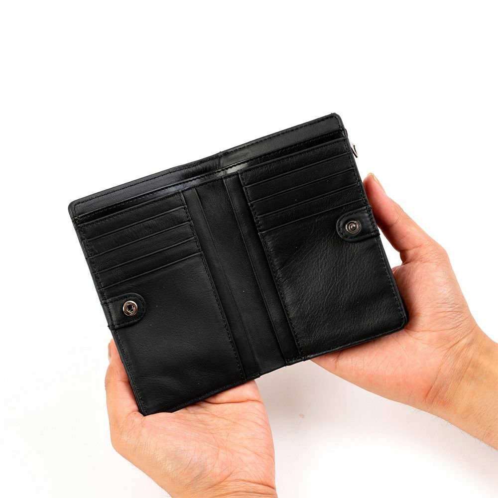 DOUBLESダブルスミドルウォレット財布二つ折りメンズレディース二つ折り財布本革革レザー2つ折り2つ折り財布ウォレット彼氏折りたたみギフトプレゼント人気ブランドKNJ-7732