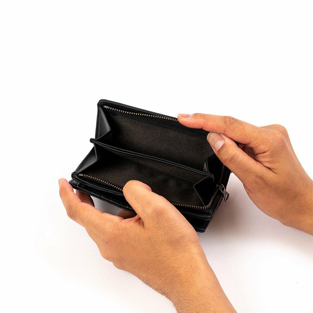 DOUBLESダブルスミドルウォレット財布二つ折りメンズレディース二つ折り財布本革革レザー2つ折り2つ折り財布ウォレット彼氏折りたたみギフトプレゼント人気ブランドKNJ-7732