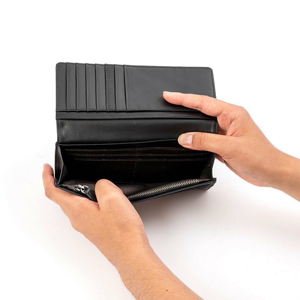 DOUBLESダブルス長財布財布メンズレディースラウンドファスナー本革革レザーロングウォレット彼氏ギフトプレゼント人気ブランドファスナーKNJ-7733