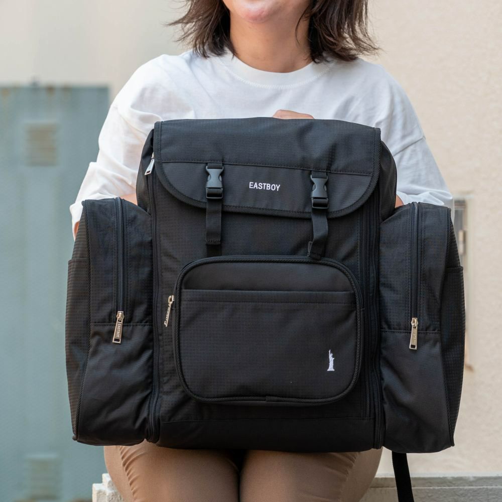 EASTBOYリュックサブリュックイーストボーイ42～50L子供男子女子メンズレディースキッズ大容量容量拡張修学旅行林間学校合宿遠足ジュニア小学生中学生1泊2泊かわいいおしゃれEBA70