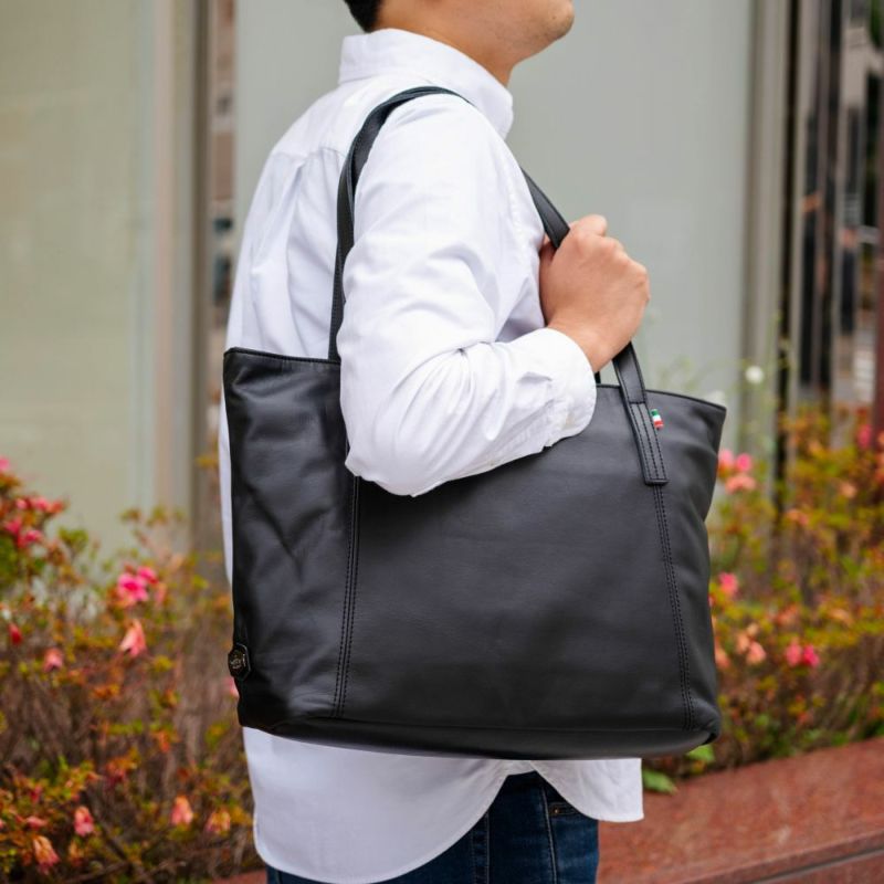 DOUBLESダブルスイタリアンレザートートミニトートメンズレディース本革革レザートートバッグトートVWE-1927