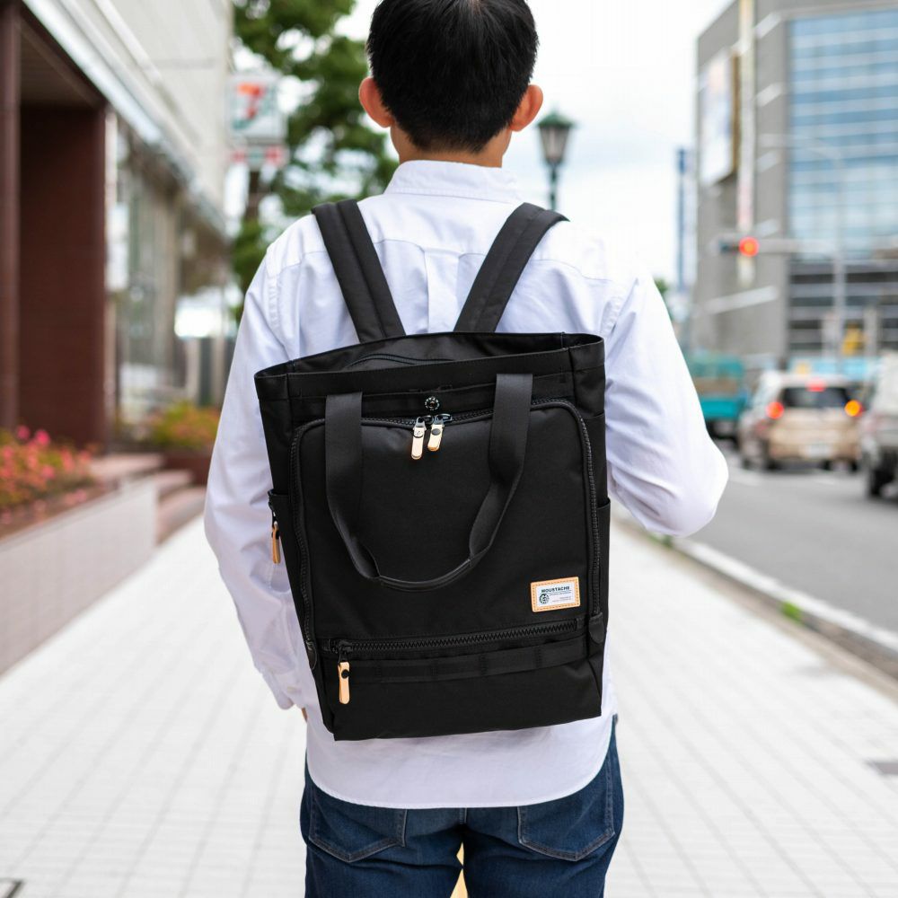 ムスタッシュmoustacheontimeビジネスリュックリュックビジネスバッグA4リュックリュックサックビジネス2WAYトートバックトートバッグ撥水カバーカジュアルメンズ通勤通勤リュック多機能ブラック黒人気ブランドJKA-2011