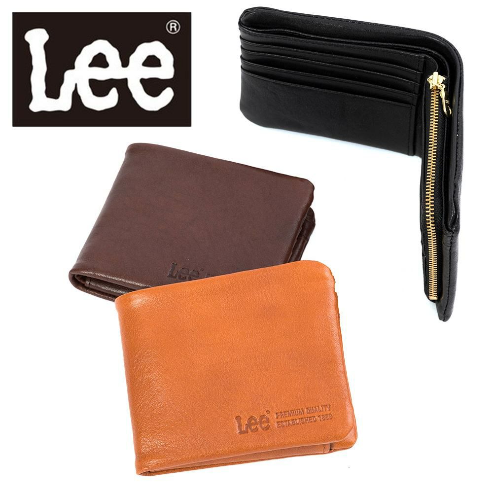 Leeリー財布二つ折りメンズレディース二つ折り財布本革革レザー2つ折り2つ折り財布ウォレット彼氏折りたたみギフトプレゼント人気ブランド薄い小銭入れあり小銭入れ付きミニ財布320-1925
